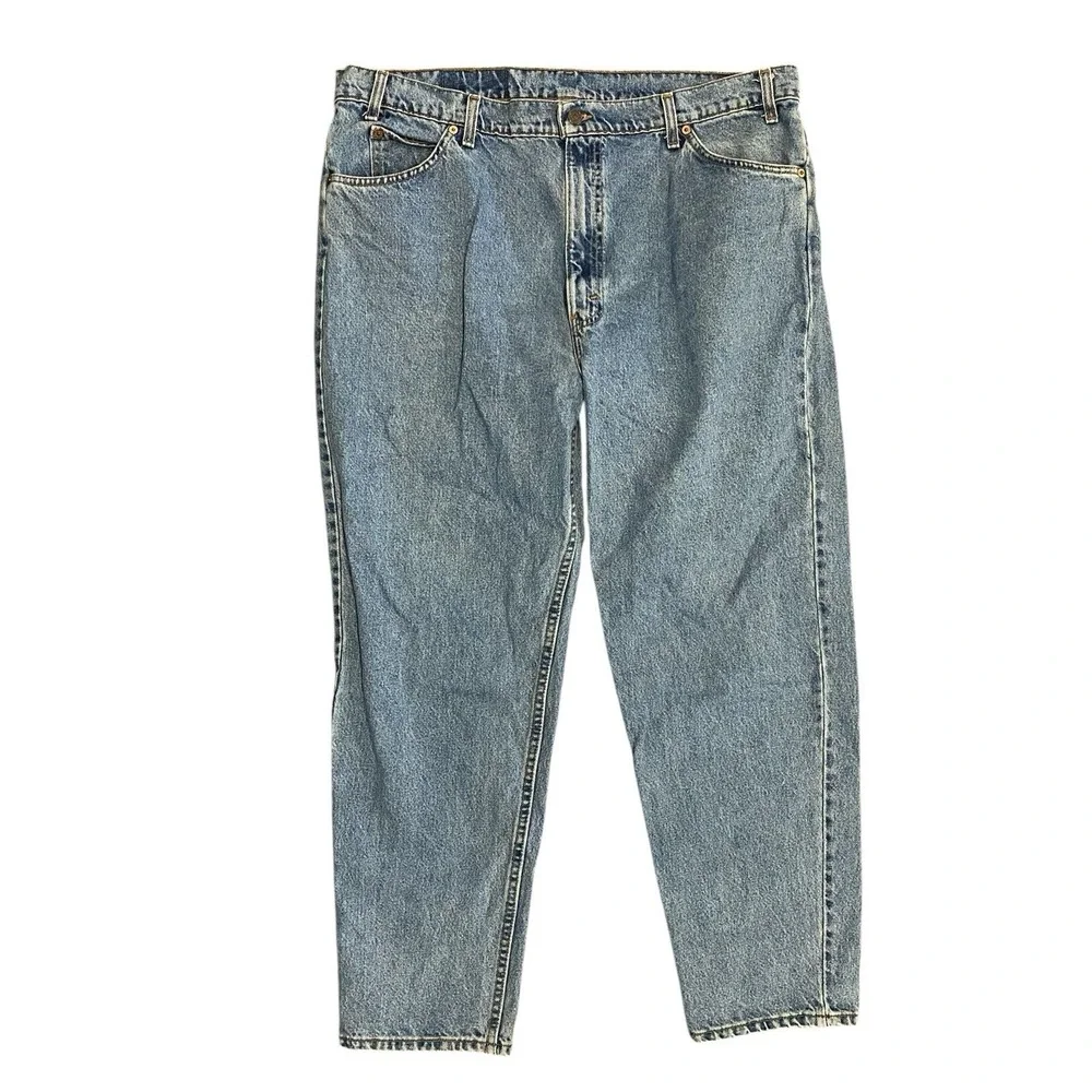 VTG Levi's 550 Jeans Orange Tab Men Tapered Leg‎ Relaxed 90s USA 42x30 Fit 39x30
